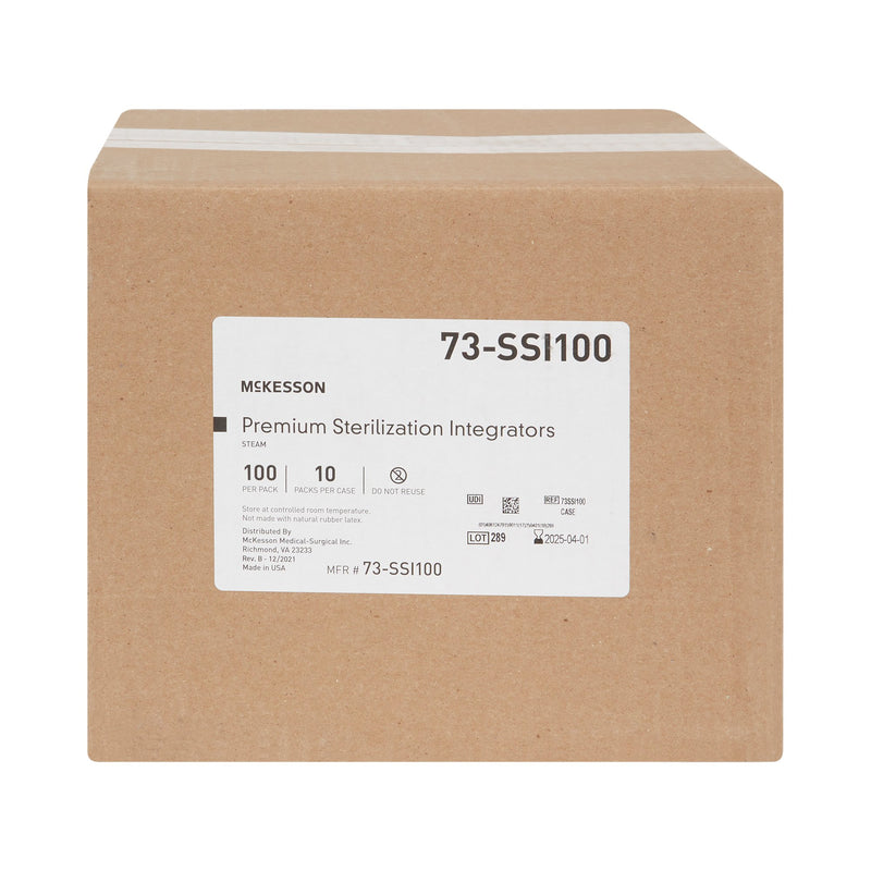 McKesson Sterilization Chemical Integrator Strip Steam 4 Inch Length