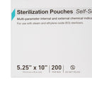 Sterilization Pouch McKesson Argent™ Sure-Check® Ethylene Oxide (EO) Gas / Steam 5-1/4 X 10 Inch Transparent / Blue Self Seal Paper / Film