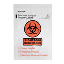 Specimen Transport Bag with Document Pouch McKesson 9 X 12 Inch Zip Closure Biohazard Symbol / Storage Instructions NonSterile