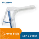 Vaginal Speculum McKesson Graves NonSterile Office Grade Acrylic Small Double Blade Duckbill Disposable Corded Light Source Compatible