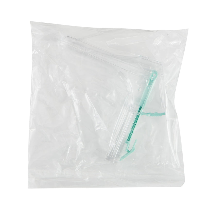 Vaginal Speculum McKesson Graves NonSterile Office Grade Acrylic Medium Double Blade Duckbill Disposable Corded Light Source Compatible