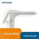 Vaginal Speculum McKesson Graves NonSterile Office Grade Acrylic Large Double Blade Duckbill Disposable Corded Light Source Compatible