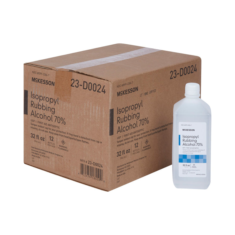 Antiseptic Isopropyl Alcohol McKesson Brand Topical Liquid 32 oz. Bottle