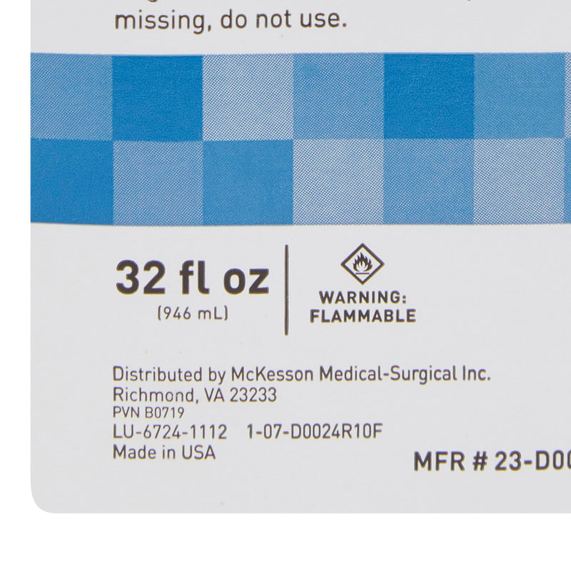 Antiseptic Isopropyl Alcohol McKesson Brand Topical Liquid 32 oz. Bottle