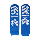 Slipper Socks McKesson Terries™ Unisex Adult X-Large Double Tread Single Patient Use Royal Blue