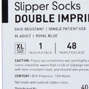 Slipper Socks McKesson Terries™ Unisex Adult X-Large Double Tread Single Patient Use Royal Blue