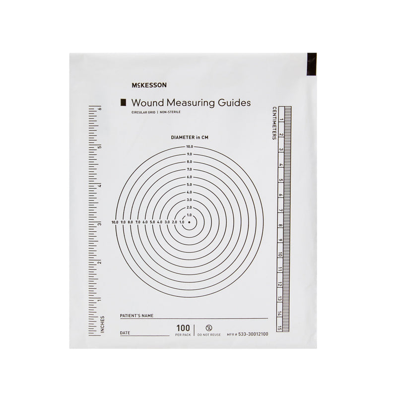 Wound Measuring Guide McKesson 5 X 7 Inch Clear Plastic NonSterile