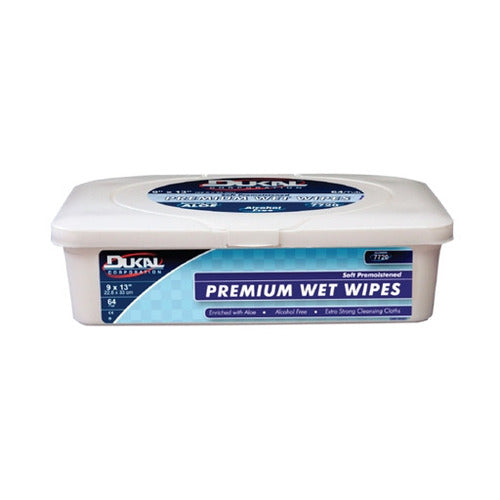 Dukal Wet Wipes 9" X 13" Fresh Soft Pack Disposable, 48EA/PK, 12PK/CS