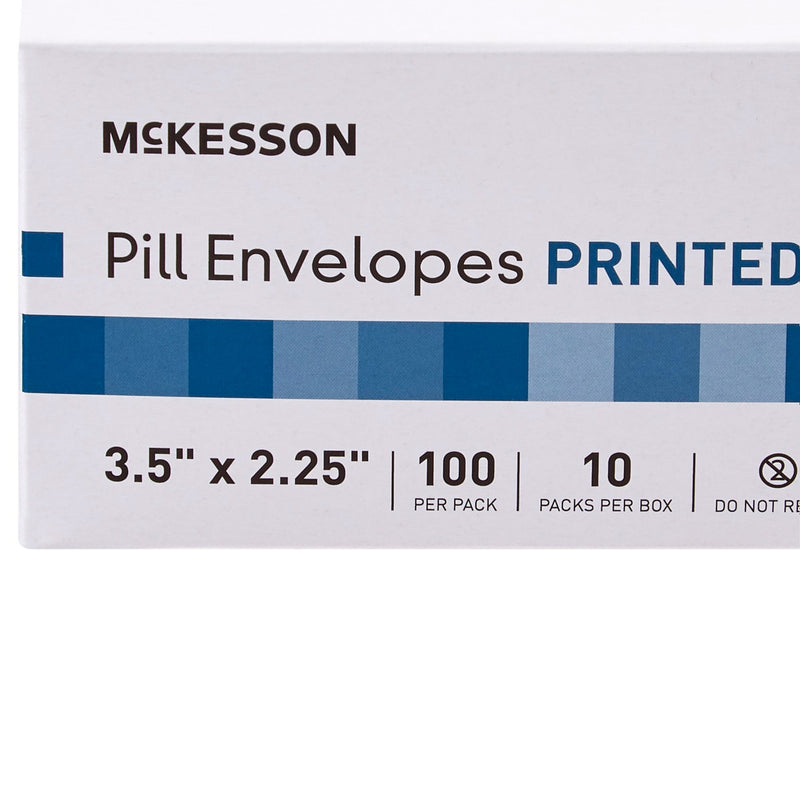 Medication Envelope McKesson White 2-1/4 X 3-1/2 Inch