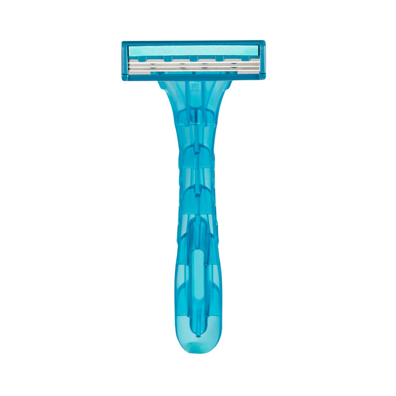 Personal Razor with Lubricating Strip McKesson Single Edge Triple Blade NonSterile Disposable