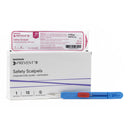 Safety Scalpel McKesson Prevent® B No. 11 Stainless Steel / Plastic Sensory Grip Handle Sterile Disposable
