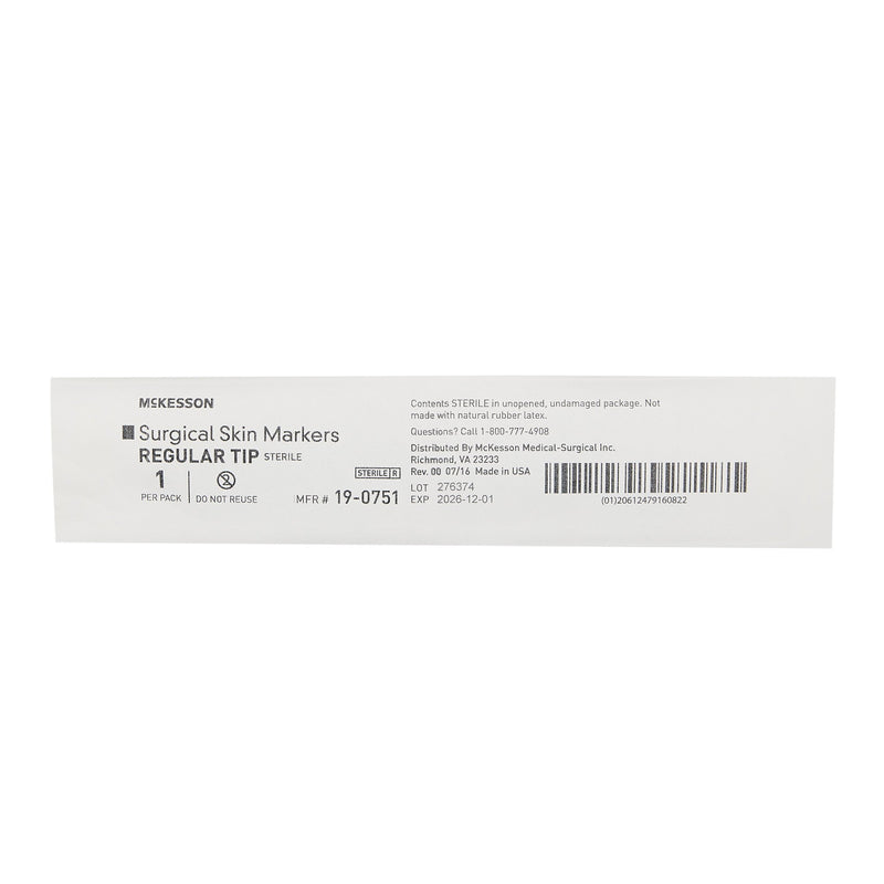 Skin Marker McKesson Prep-Resistant Gentian Violet Ink Sterile Full Size Regular Tip