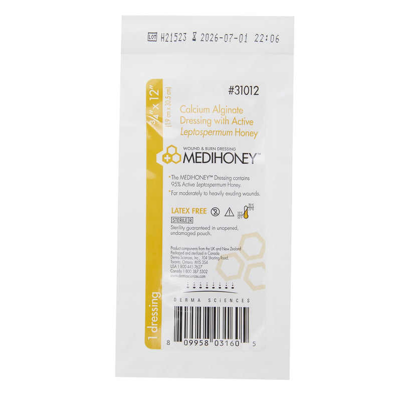 Honey Impregnated Wound Dressing MEDIHONEY® Rope 3/4 X 12 Inch Sterile