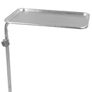 Mayo Instrument Stand McKesson Hand Operated Single Post U-Shaped Base Small Tray