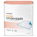 Disposable Underpad McKesson Classic Plus 23 X 36 Inch Fluff Mat Light Absorbency
