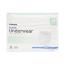 Unisex Adult Absorbent Underwear McKesson Ultra Pull On with Tear Away Seams Medium Disposable Heavy Absorbency