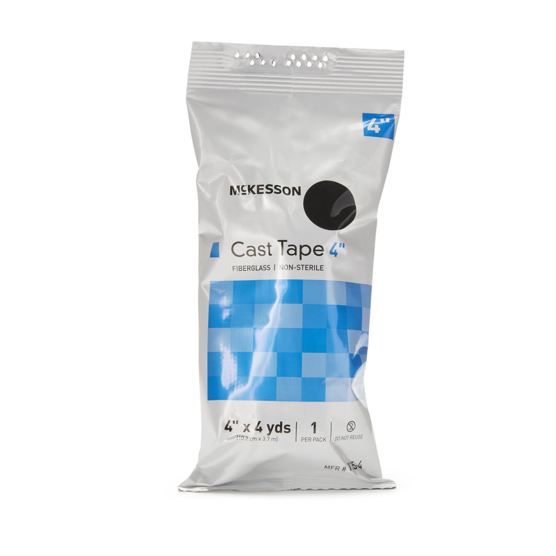 Cast Tape McKesson 4 Inch X 12 Foot Fiberglass Black