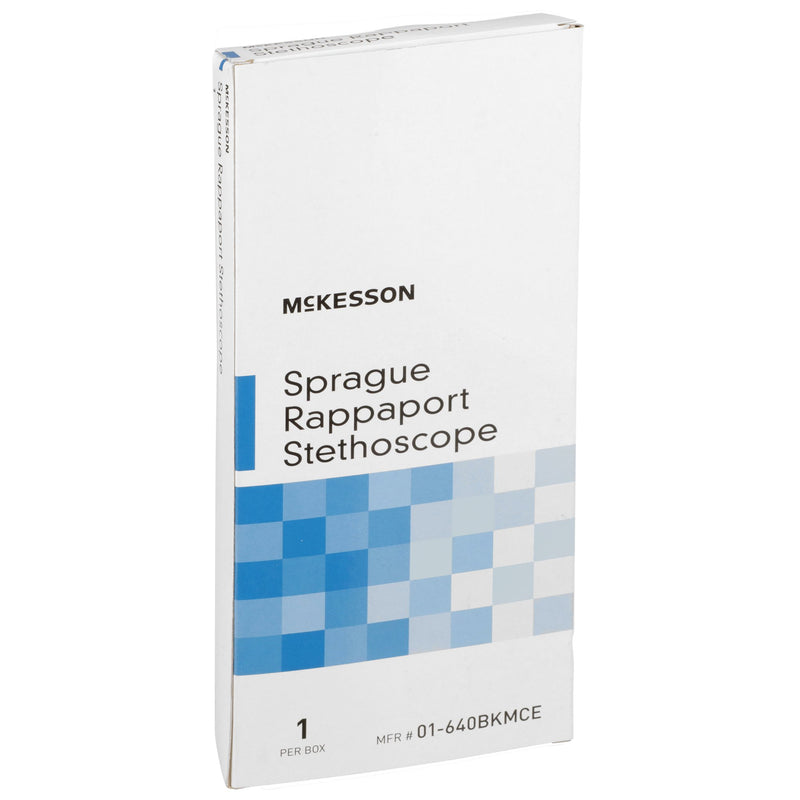 Sprague Stethoscope McKesson Black 2-Tube 16 Inch Tube Double Sided Chestpiece