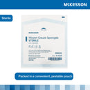 Gauze Sponge McKesson 4 X 4 Inch 8-Ply Sterile 2 per Pack