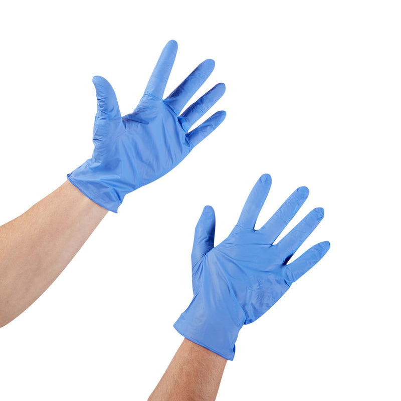 Exam Glove McKesson Confiderm® 3.5C Small NonSterile Nitrile Standard Cuff Length Textured Fingertips Blue Chemo Tested
