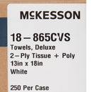 Procedure Towel McKesson 13 W X 18 L Inch White NonSterile