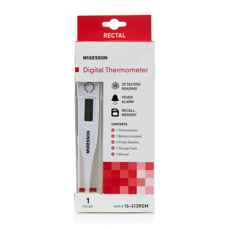 Digital Stick Thermometer McKesson Oral / Rectal / Axillary Probe Handheld