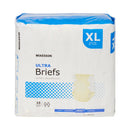Unisex Adult Incontinence Brief McKesson Ultra X-Large Disposable Heavy Absorbency