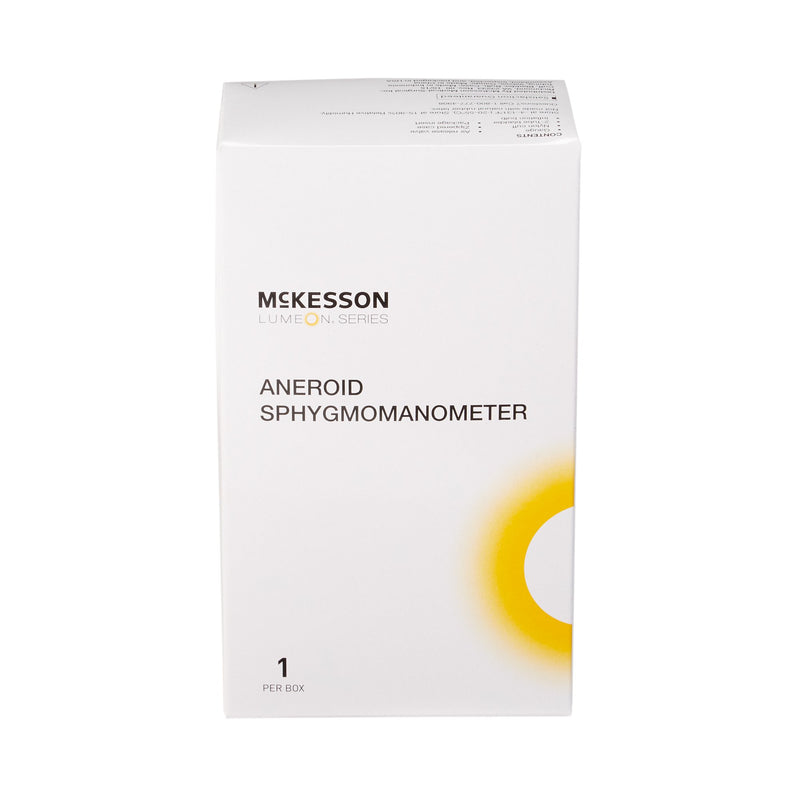 Aneroid Sphygmomanometer Unit McKesson LUMEON™ Adult Cuff Nylon Cuff 23 - 40 cm Pocket Aneroid
