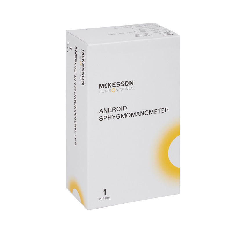 Aneroid Sphygmomanometer Unit McKesson LUMEON™ Adult Cuff Nylon Cuff 23 - 40 cm Pocket Aneroid