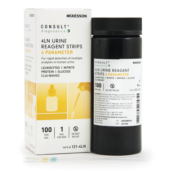 Urinalysis Reagent McKesson Consult™ Glucose, Leucocytes, Nitrite, Protein For McKesson 120 / McKesson CONSULT U120 Ultra Urine Analyzer (MFR # 121-120 or 121-U120)