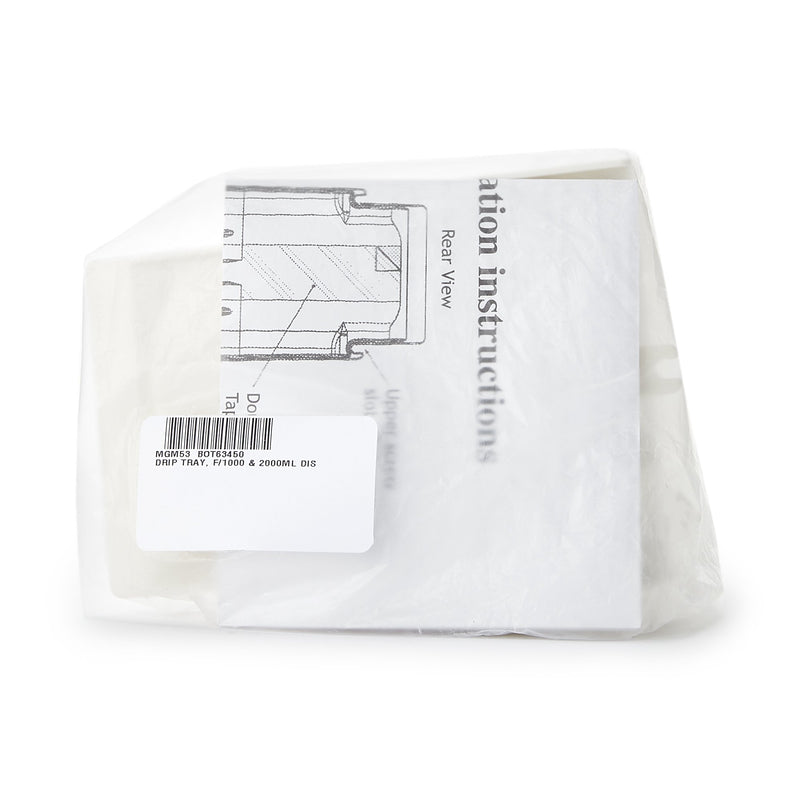 Dispenser Drip Tray McKesson Brand White, ABS Plastic, 4W X 3-3/4D X 5-1/2H Inch