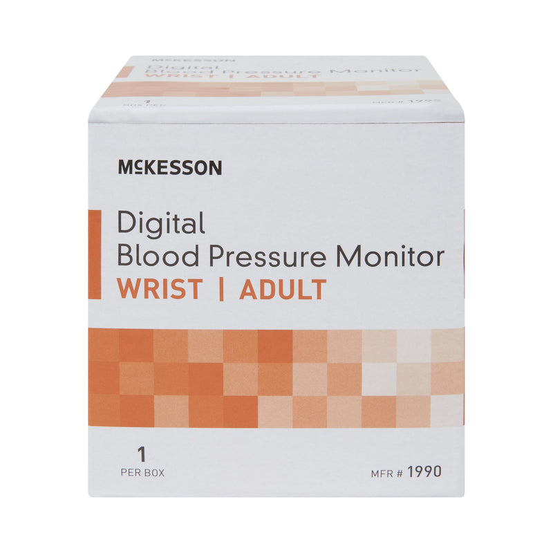 Home Automatic Digital Blood Pressure Monitor McKesson Brand One Size Fits Most Cuff Nylon Cuff Desk Model