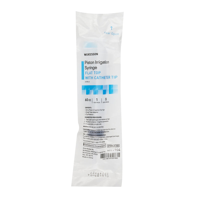 Irrigation Syringe McKesson 60 mL Catheter Tip Without Safety