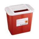 Sharps Container McKesson Prevent® Red Base 10-1/4 H X 7 W X 10-1/2 D Inch Horizontal Entry 2 Gallon