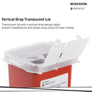 Sharps Container McKesson Prevent® Red Base 6-1/4 H X 4-1/4 W X 4-1/4 D Inch Vertical Entry 0.25 Gallon