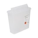 Sharps Container McKesson Prevent® Translucent Base 10-3/4 H X 10-1/2 W X 4-3/4 D Inch Horizontal Entry 1.25 Gallon