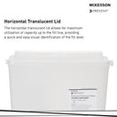 Sharps Container McKesson Prevent® Translucent Base 10-3/4 H X 10-1/2 W X 4-3/4 D Inch Horizontal Entry 1.25 Gallon