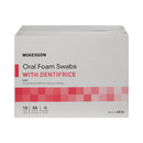 Oral Swab McKesson Dentifrice Foam Tip 10 per Pack