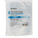 Reclosable Bag McKesson 10 X 13 Inch Polyethylene Clear Zipper Closure
