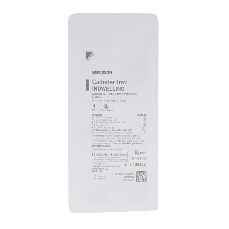 Indwelling Catheter Tray McKesson Foley Without Catheter