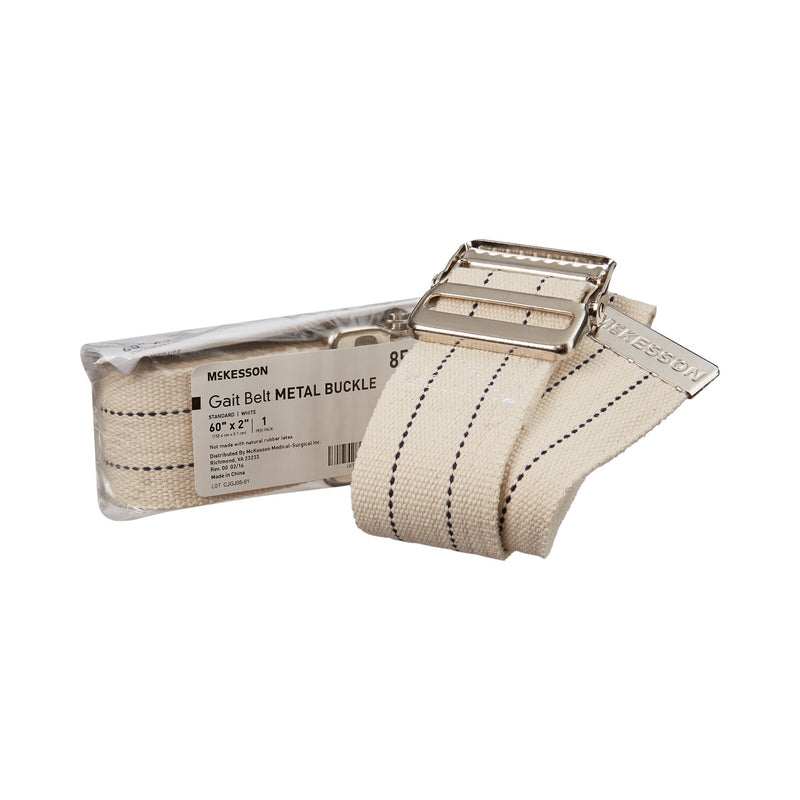 Gait Belt McKesson 60 Inch Length White Polyester