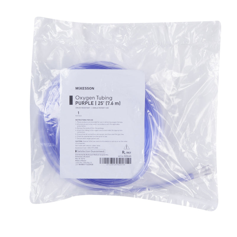 Oxygen Tubing McKesson 25 Foot Length Tubing