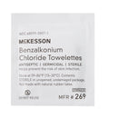 Antiseptic Skin Towelette McKesson Individual Packet Unscented 100 Count