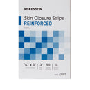 Skin Closure Strip McKesson 1/4 X 3 Inch Nonwoven Material Reinforced Strip White