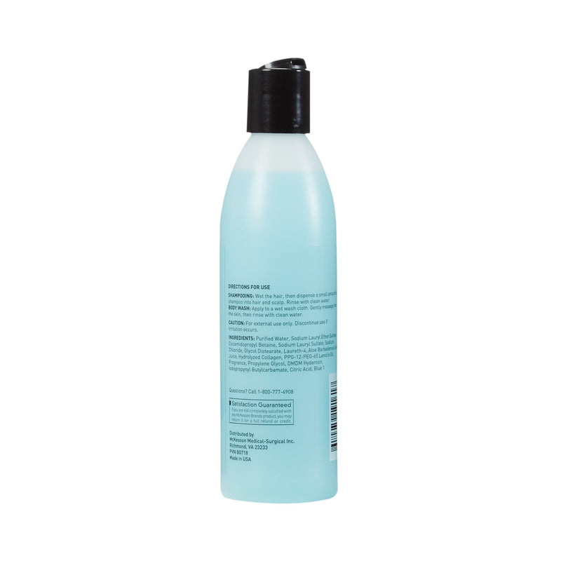 Shampoo and Body Wash McKesson 8 oz. Flip Top Bottle Summer Rain Scent
