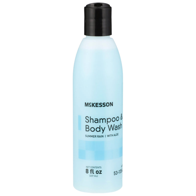 Shampoo and Body Wash McKesson 8 oz. Flip Top Bottle Summer Rain Scent