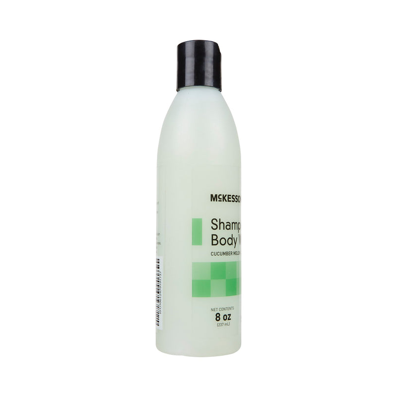 Shampoo and Body Wash McKesson 8 oz. Flip Top Bottle Cucumber Melon Scent