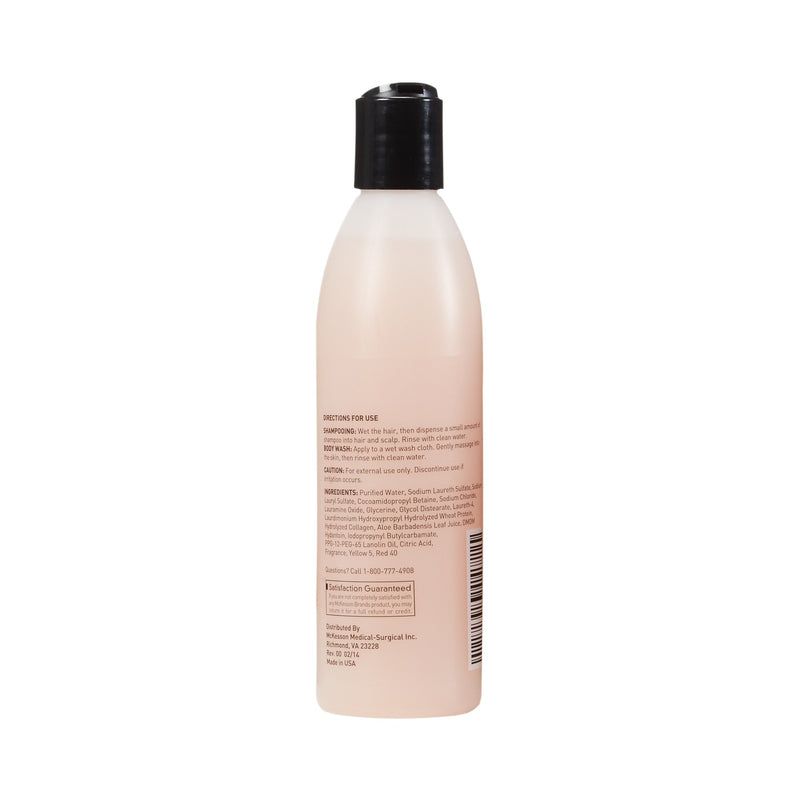 Shampoo and Body Wash McKesson 8 oz. Flip Top Bottle Apricot Scent