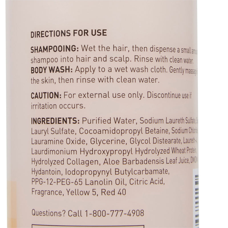 Shampoo and Body Wash McKesson 8 oz. Flip Top Bottle Apricot Scent