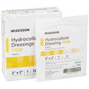 Thin Hydrocolloid Dressing McKesson Film Backing 2 X 2 Inch Square Hydrocolloid